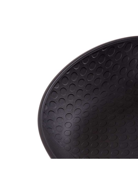 Taburete Alto MYTE 72 cm, Metal / Plástico Negro. Vackart