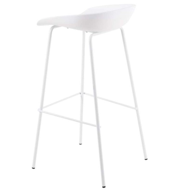 Taburete Alto SAGIN 62 cm, Metal / Plástico Blanco. Vackart Taburete Alto SAGIN 62 cm, Metal / Plástico Blanco. Vackart