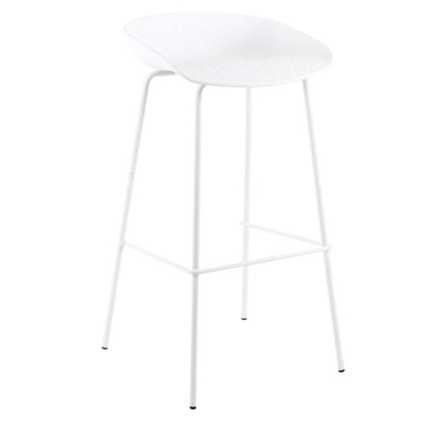 Taburete Alto SAGIN 62 cm, Metal / Plástico Blanco. Vackart Taburete Alto SAGIN 62 cm, Metal / Plástico Blanco. Vackart