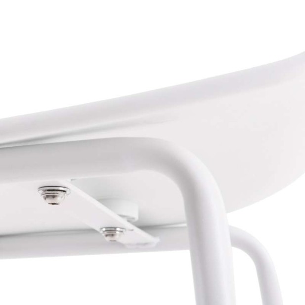 Taburete Alto SAGIN 62 cm, Metal / Plástico Blanco. Vackart Taburete Alto SAGIN 62 cm, Metal / Plástico Blanco. Vackart