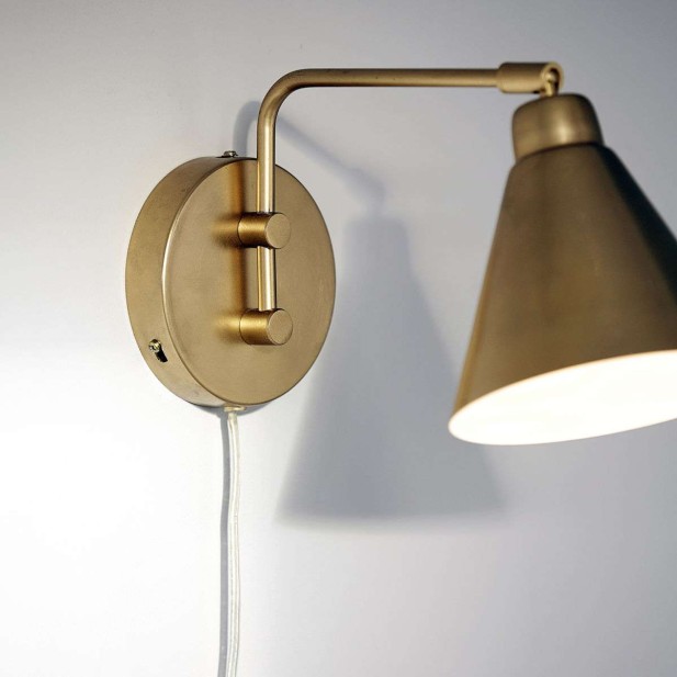 Aplique Game Wall Lamp 20cm, Latón - House Doctor Aplique Game Wall Lamp 20cm, Latón - House Doctor