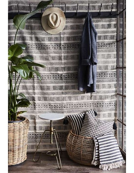 Taburete MILAN 45/67 cm Alto, Mármol Blanco / Latón - Affari. Vackart