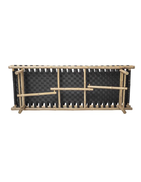 Sofá Daybed VIDA, Bambú Natural / Poliéster Negro - Bloomingville. Vackart