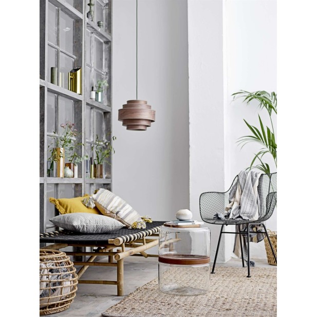 Sofá Daybed VIDA, Bambú Natural / Poliéster Negro - Bloomingville. Vackart