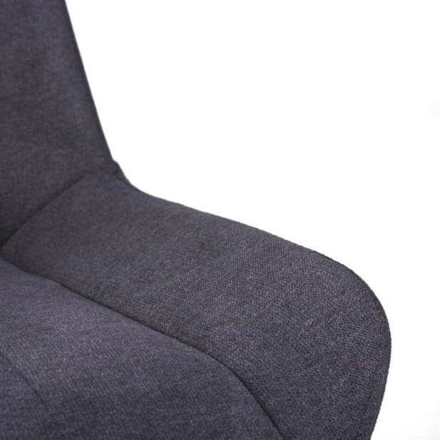 Silla MIDDEL, Metal Negro / Textil Gris Oscuro. Vackart Silla MIDDEL, Metal Negro / Textil Gris Oscuro. Vackart
