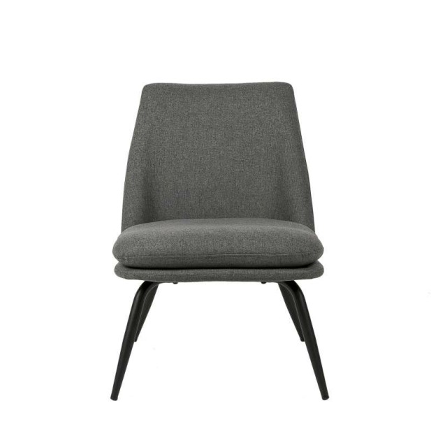 Butaca STILLE, Textil Gris Oscuro / Metal Negro. Vackart