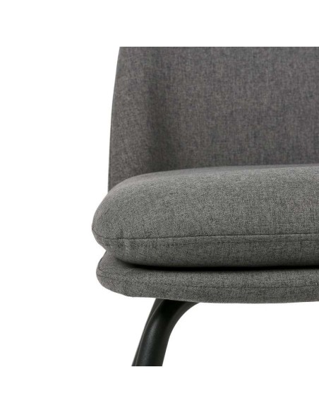 Butaca STILLE, Textil Gris Oscuro / Metal Negro. Vackart