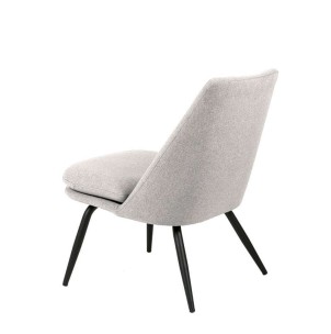 Butaca STILLE, Textil Gris Claro / Metal Negro. Vackart 2