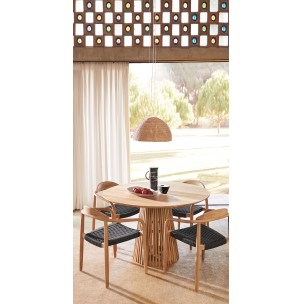 Mesa JEANETTE Ø120 cm, de comedor, madera natural - Kave Home. Vackart 2