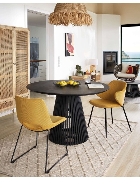 Mesa Jeanette Ø 120 cm negro - Kave Home, Vackart