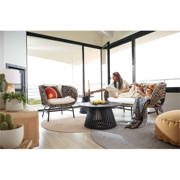 Mesa de centro Jeanette Ø 80 cm negro - Kave Home, Vackart