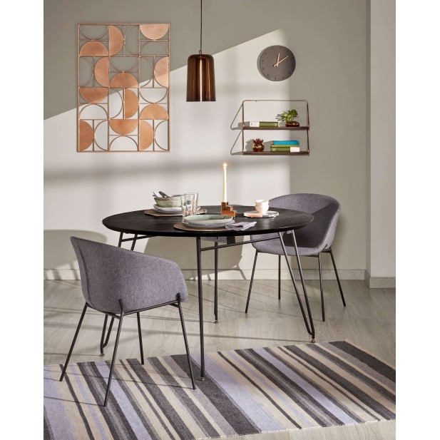 Mesa Extensible MILIAN Ø20 (200) cm - Kave Home. Vackart Mesa Extensible MILIAN Ø20 (200) cm - Kave Home. Vackart