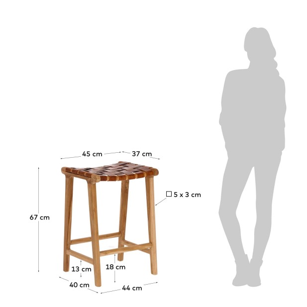Taburete Calixta altura 67 cm - Kave Home Taburete Calixta altura 67 cm - Kave Home