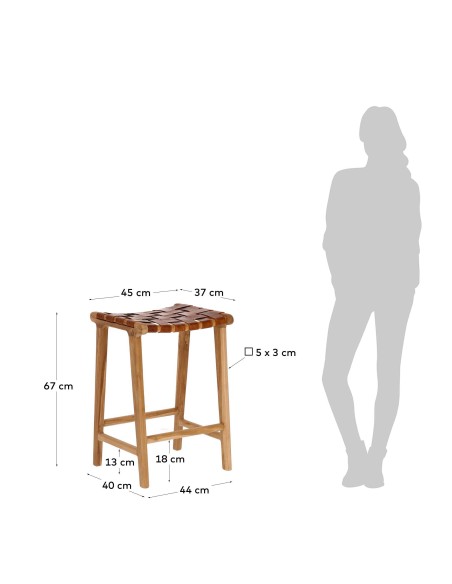 Taburete Calixta altura 67 cm - Kave Home