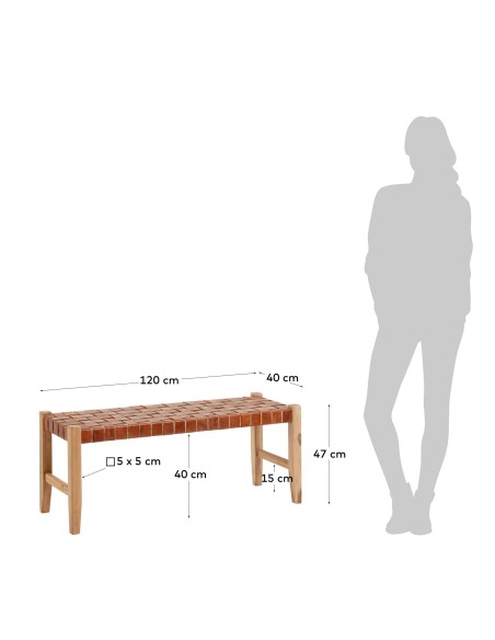 Banco Calixta 120 cm - Kave Home
