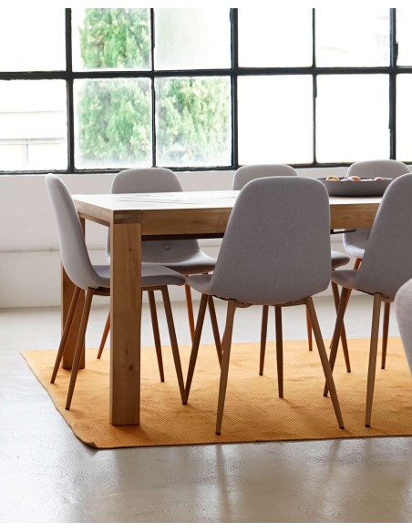 Mesa BRIVA 180(230)x90 Roble natural - Kave Home, Vackart