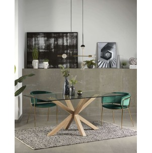 Mesa Luft 160x90cm de Comedor de Cristal 2