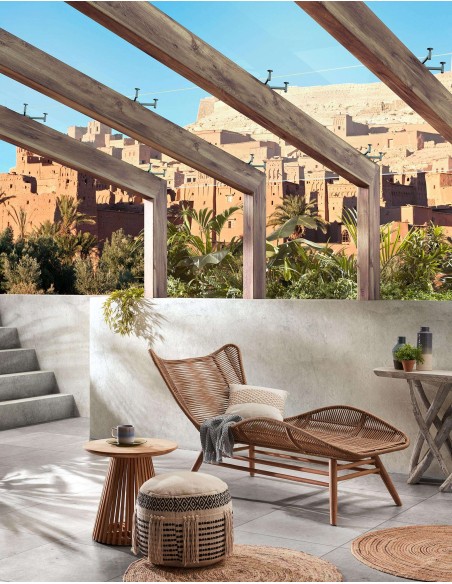 Mesa auxiliar Jeanette  madera teca