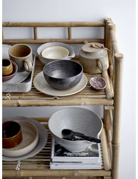 Estantería Plegable ZEP, Bambú Natural - Bloomingville. Vackart