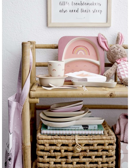 Estantería Plegable ZEP, Bambú Natural - Bloomingville. Vackart