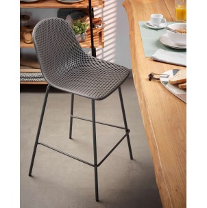 Taburete Quinby gris altura 65 cm - Kave Home 2