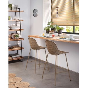 Taburete Quinby beige altura 65 cm - Kave Home 2