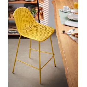 Taburete Quinby amarillo altura 65 cm - Kave Home 2