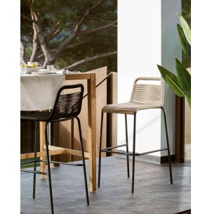 Taburete Lambton beige altura 74 cm - Kave Home 2