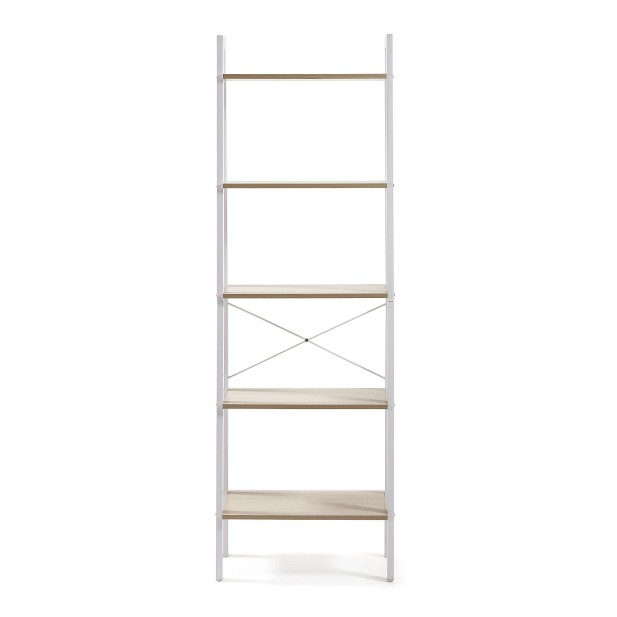 Estantería AARHUS, Metal Blanco / Natural - Kave Home. Vackart Estantería AARHUS, Metal Blanco / Natural - Kave Home. Vackart