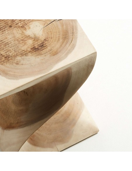 Mesa Auxiliar HAKON 30x30 cm, Madera Natural - Kave Home. Vackart
