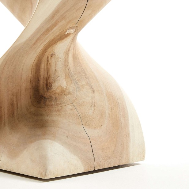 Mesa Auxiliar HAKON 30x30 cm, Madera Natural - Kave Home. Vackart