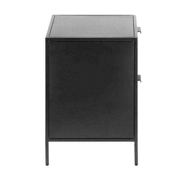 Mesita de Noche SHANTAY 40x50 cm, Metal Negro - Kave Home. Vackart