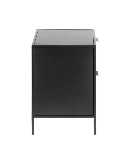 Mesita de Noche SHANTAY 40x50 cm, Metal Negro - Kave Home. Vackart