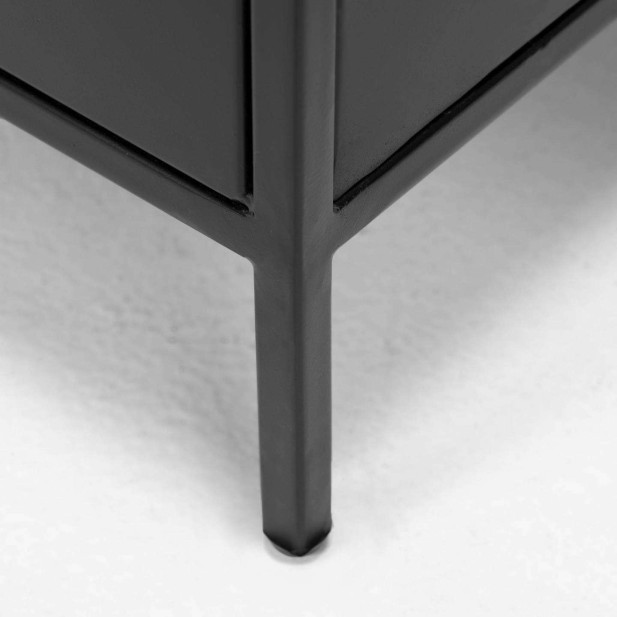 Mesita de Noche SHANTAY 40x50 cm, Metal Negro - Kave Home. Vackart