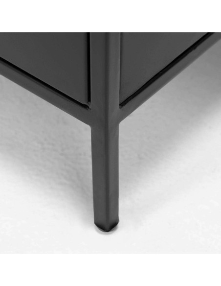 Mesita de Noche SHANTAY 40x50 cm, Metal Negro - Kave Home. Vackart