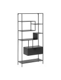 Estantería SHANTAY 80x168 cm, Metal Negro - Kave Home
