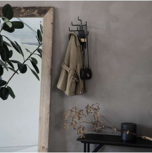 Perchero PIPES, Metal Negro / Dorado - House Doctor. Vackart 2