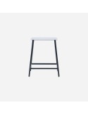 Taburete Bajo RAG 50 cm, Metal Negro - House Doctor