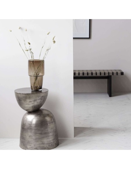 Mesa Auxiliar HEENA, Metal Plata - House Doctor. Vackart