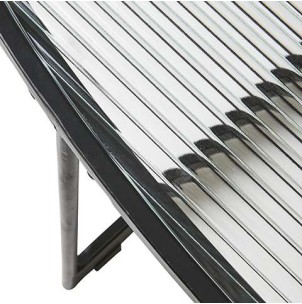 Mesa MILAN de Centro 90x50 cm, Hierro Negro / Cristal - Affari. Vackart 2