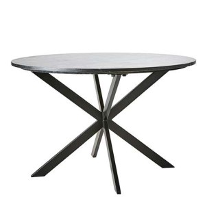Mesa MILAN Ø120 cm de Comedor, Hierro / Mármol Negro - Affari. Las modernas mesas de diseño nórdico de Affari en Vackart, tu tienda de diseño online.