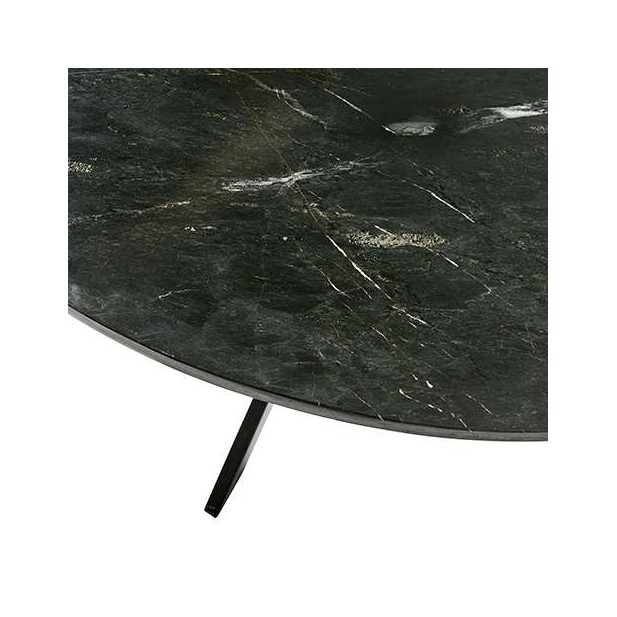 Mesa MILAN Ø120 cm de Comedor, Hierro / Mármol Negro - Affari. Vackart Mesa MILAN Ø120 cm de Comedor, Hierro / Mármol Negro - Affari. Vackart
