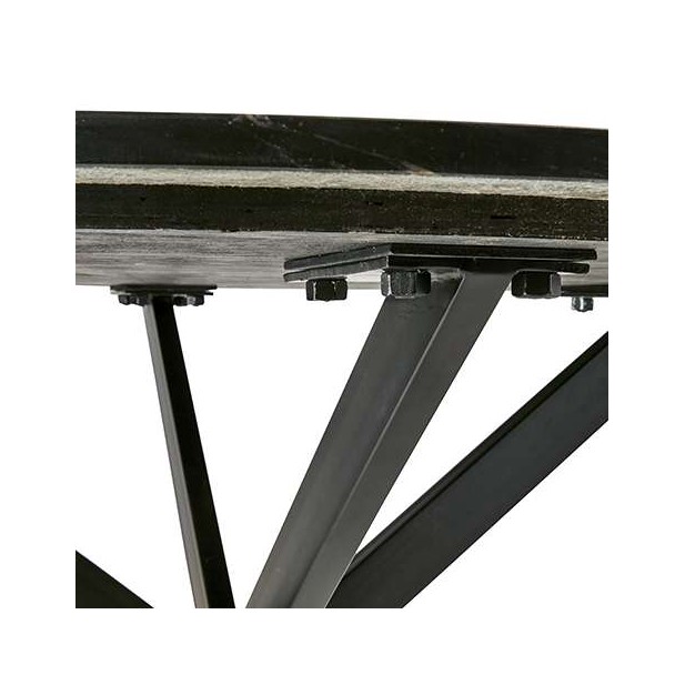 Mesa MILAN Ø120 cm de Comedor, Hierro / Mármol Negro - Affari. Vackart Mesa MILAN Ø120 cm de Comedor, Hierro / Mármol Negro - Affari. Vackart