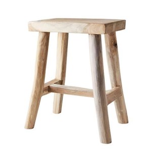 Taburete Bajo PALLE 45 cm Alto, Teca Natural - Affari. Los modernos tabuertes de diseño nórdico de Affari en Vackart, tu tienda de diseño online.