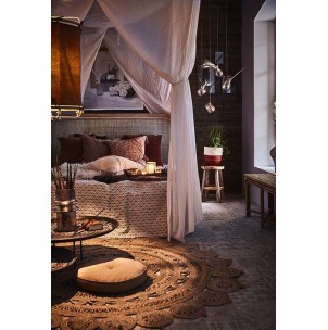 Taburete Bajo PALLE 45 cm Alto, Teca Natural - Affari. Vackart 2