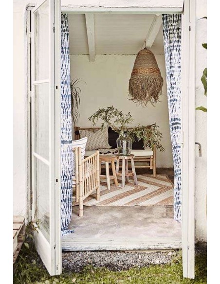 Taburete Bajo PALLE 45 cm Alto, Teca Natural - Affari. Vackart