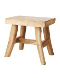 Taburete Bajo PALLE 31 cm Alto, Teca Natural - Affari