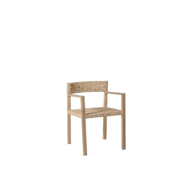 Silla CORA, Teca Reciclada Natural / Cuerda - Dareels. Vackart