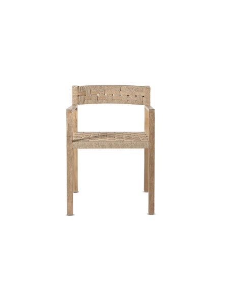 Silla CORA, Teca Reciclada Natural / Cuerda - Dareels. Vackart