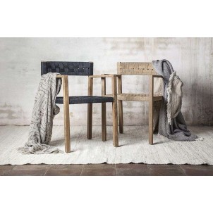 Silla CORA, Teca Reciclada Natural / Cuerda Negra - Dareels. Vackart 2